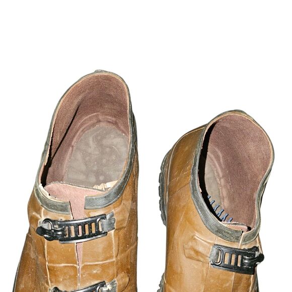Northerner Vtg Rubber Buckle Boots Shoe Covers Made in USA Union Made Size 15 - Picture 9 of 11
